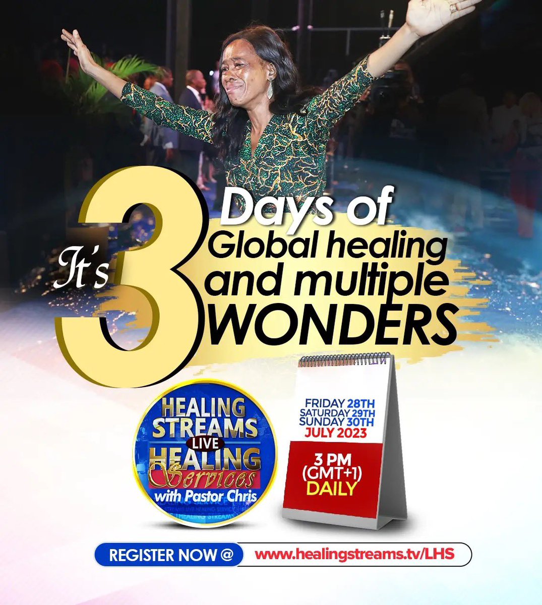 𝐇𝐄𝐀𝐋𝐈𝐍𝐆 𝐒𝐓𝐑𝐄𝐀𝐌𝐒 𝐋𝐈𝐕𝐄 𝐇𝐄𝐀𝐋𝐈𝐍𝐆 𝐒𝐄𝐑𝐕𝐈𝐂𝐄𝐒🌊🌊The streams of healing are once again flowing across the earth 🌎 

Fri 28th - Sun 30th July 
Register today ✅:

healingstreams.tv/zone/LWUKA

#healingstreams
#healingtothenations
#HSLHS #blwukzonea