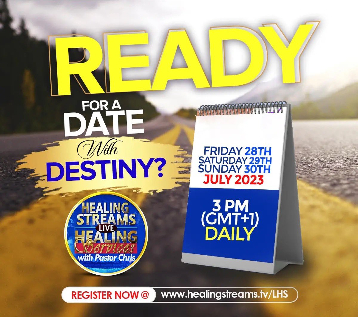 𝐇𝐄𝐀𝐋𝐈𝐍𝐆 𝐒𝐓𝐑𝐄𝐀𝐌𝐒 𝐋𝐈𝐕𝐄 𝐇𝐄𝐀𝐋𝐈𝐍𝐆 𝐒𝐄𝐑𝐕𝐈𝐂𝐄𝐒🌊🌊The streams of healing are once again flowing across the earth 🌎 

Fri 28th - Sun 30th July 
Register today ✅:

healingstreams.tv/zone/LWUKA

#healingstreams
#healingtothenations
#HSLHS #blwukzonea