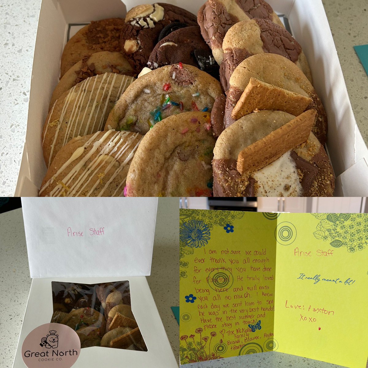 Last week of school ever for our boy 🥹 we dropped off some special treats for the staff at SPA. Pax sure loved being a Spartan ♥️🖤 I’m not sure how I ever truly thank everyone in ECSRD for all the love, kindness and acceptance shown to our boy #autismacceptance