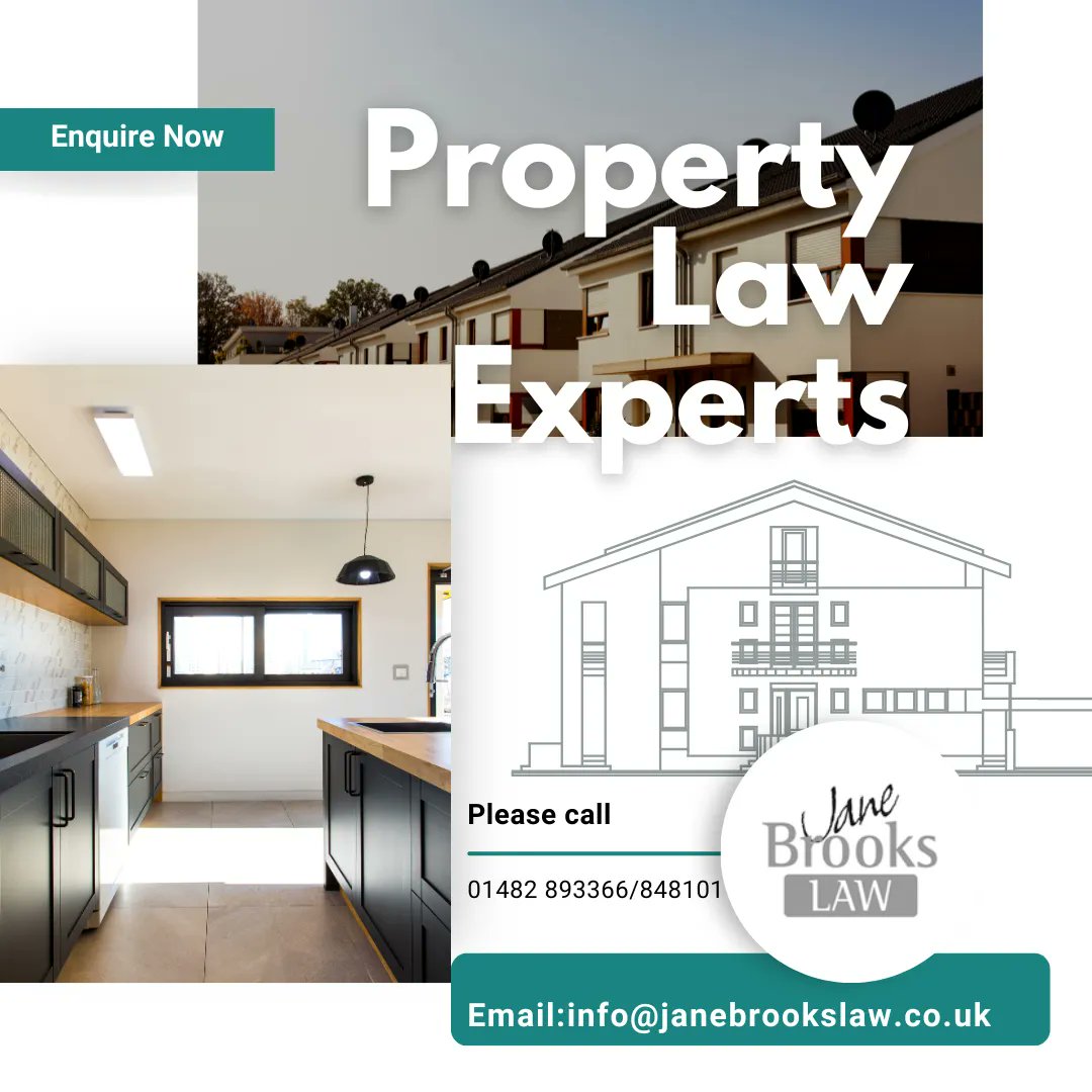 We are experts in Property Law and are always happy to help. If you would like us to act for you , please call Hedon on 01482 893366 or Cottingham/Hull on 01482 848101. Alternatively, email us info@janebrookslaw.co.uk #propertylawyer #conveyancing #janebrookslaw