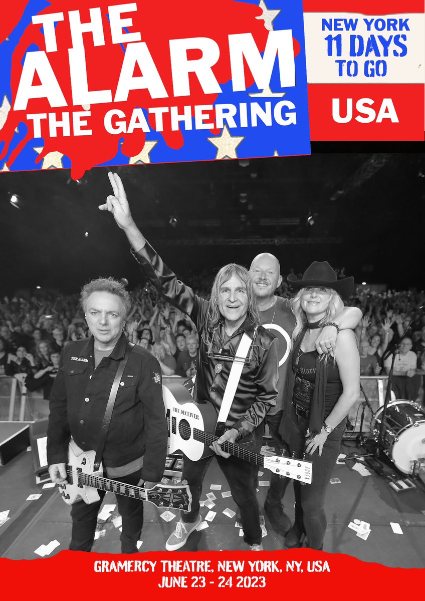 thealarm's tweet image. Only 11 Days until The Gathering New York - Mike Peters &amp;amp; The Alarm at Gramercy Theatre. 2 x nights - Fri Jun 23rd &amp;amp; Sat June 24th. Tickets/Weekend Passes Available Here: livenation.com/artist/K8vZ917……………
@LiveNationNYC

@thealarm

@GramercyTheatre

#thealarm #areyougonnabethere