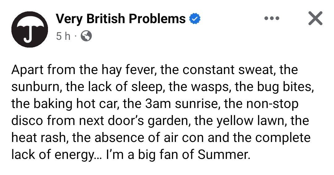 Miguelf1975's tweet photo. I only like summer when I'm on holidays. https://t.co/mRjUQFVDVS