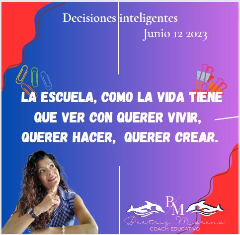 betymoreno84's tweet photo. Como un elemento y proceso importante para todo ser humano, la escuela puede ser el eje rector de una vida, o no.......
#elecciones
#decisionesinteligentes
#educaciontransformadora
#educaciondisruptiva
#educacionmatematica
#educacionconsciente
#coachingeducativo
#bmcoach https://t.co/u9zDLi9Puc