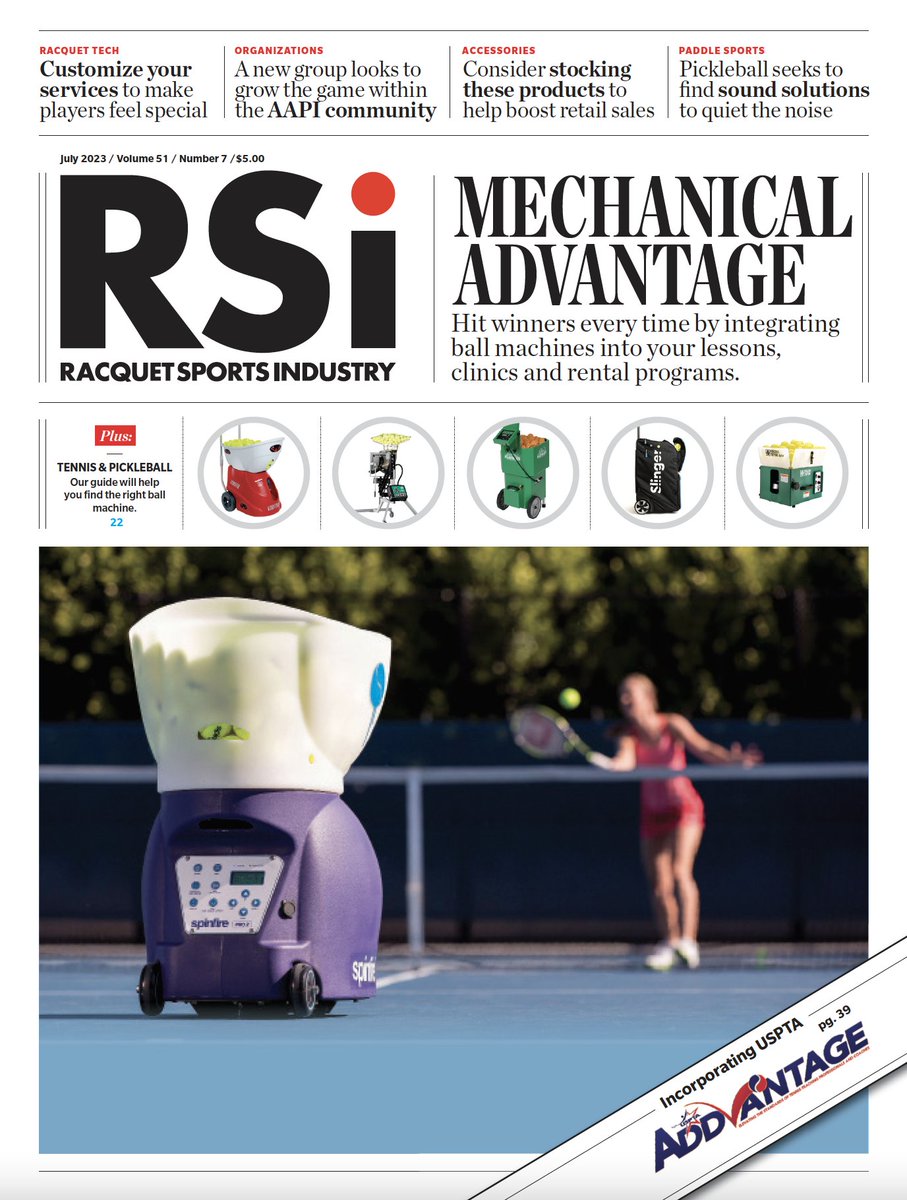 rsimagazine's tweet photo. The July issue of Racquet Sports Industry Magazine has been published. #industrynews #retail #tennisorganizations #racquettech #accessories #pickleball #ballmachineissue #tipsandtechniques #yourserve
Read more ▶️ https://t.co/vcAQoUNelg https://t.co/2kRNwCyhNw