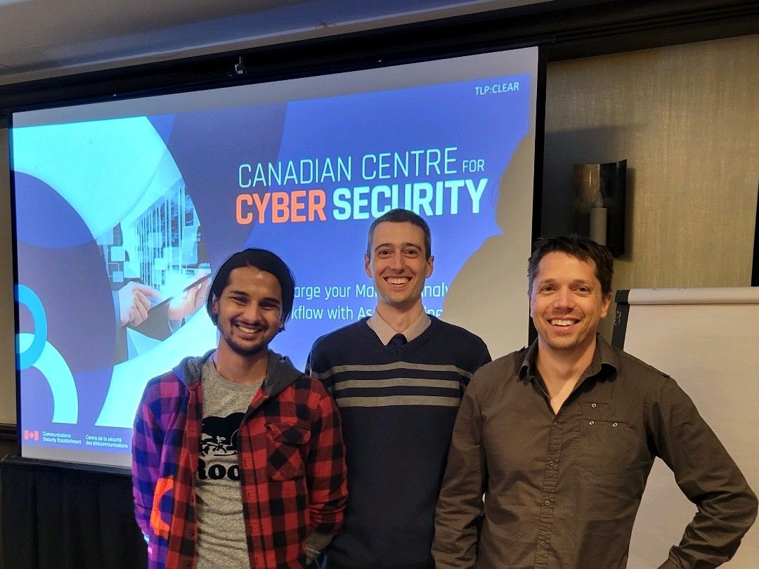 cybercentre_ca's tweet photo. Our Assemblyline team gave a hands-on workshop at @FIRSTdotOrg  on everything to know about the tool and how to use it. Participants in the workshop built their own service and got tips on how to scale appropriately. #FIRSTCON23 https://t.co/SyOj0GWtBY