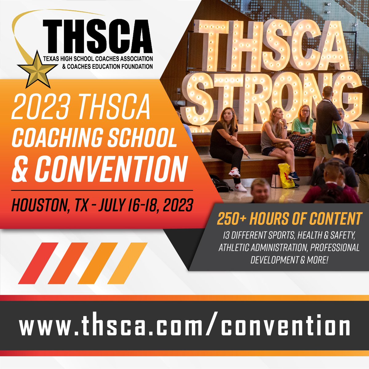 THSCA is only ONE MONTH away!!! Are you registered???? If not, reach out and I’ll help you with the process! I also still have three 23-24 THSCA memberships to give out! You don’t want to miss this awesome opportunity! <a href="/THSCAcoaches/">THSCA</a> #THSCABrandAmbassador 
<a href="/ForneyAthletics/">ForneyISDAthletics</a>