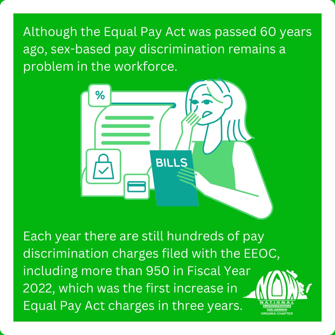 🚨@USEEOC saw #EqualPayAct claims -- a form of sex-based discrimination where women are paid less than men -- INCREASE last year!#KnowYourRights and file a claim w/the EEOC if you know you're being paid less than your male counterparts for similar work.Much goes unreported.

5/10