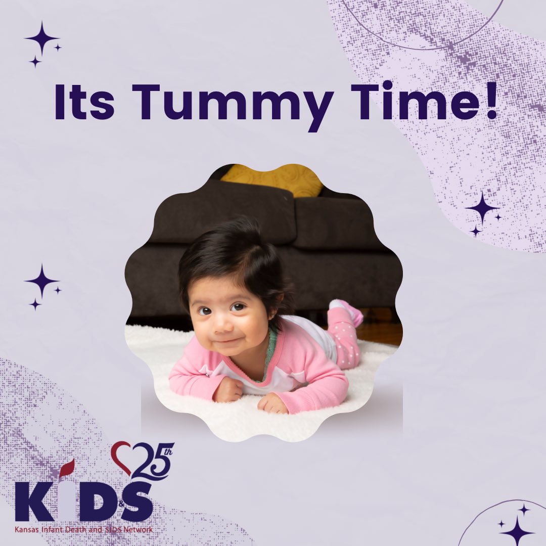 Back to Sleep, Tummy to Play: Tummy time will help strengthen neck muscles and avoid flat spots on baby’s head. #kidsnetworkks #safesleep #reduceinfantmortality #stillbirthawareness #miscarriageawareness #SIDSawareness