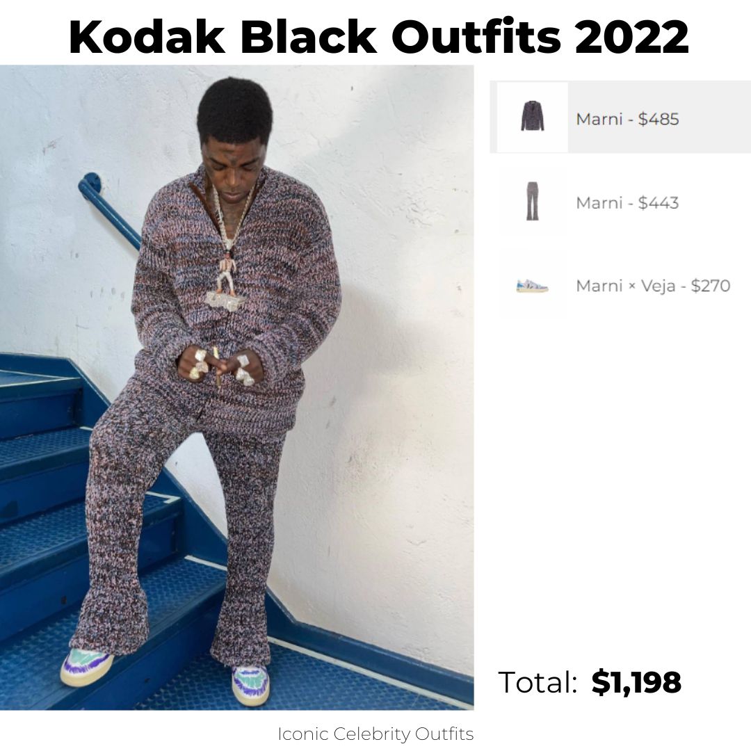 IconicCelebrityOutfits on X: Dress like Kodak Black in the Marni