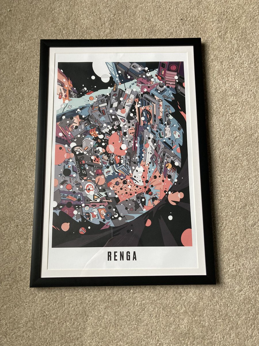 RoyalOden20's tweet image. This @RENGA_inc framed poster will look sick next to my 2 variety letters 😎