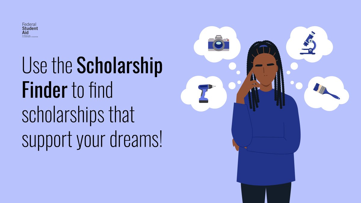 Each year, scholarships allow many students all over the country to study a subject they’re passionate about!​

Check out the <a href="/USDOL/">U.S. Department of Labor</a>'s Scholarship Finder tool to discover scholarships for college or career school: careeronestop.org/Toolkit/Traini…