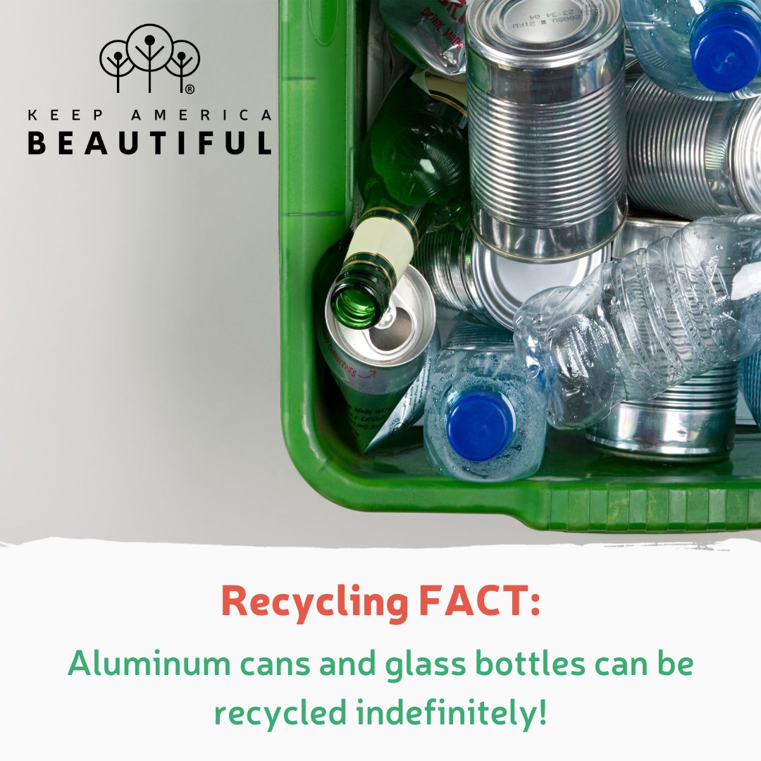 kabtweet's tweet image. When you’re choosing the kinds of containers you purchase — keep this recycling fact in mind! #BeRecycled #KeepAmericaBeautiful #HowIKeepAmericaBeautiful #DoBeautifulThings