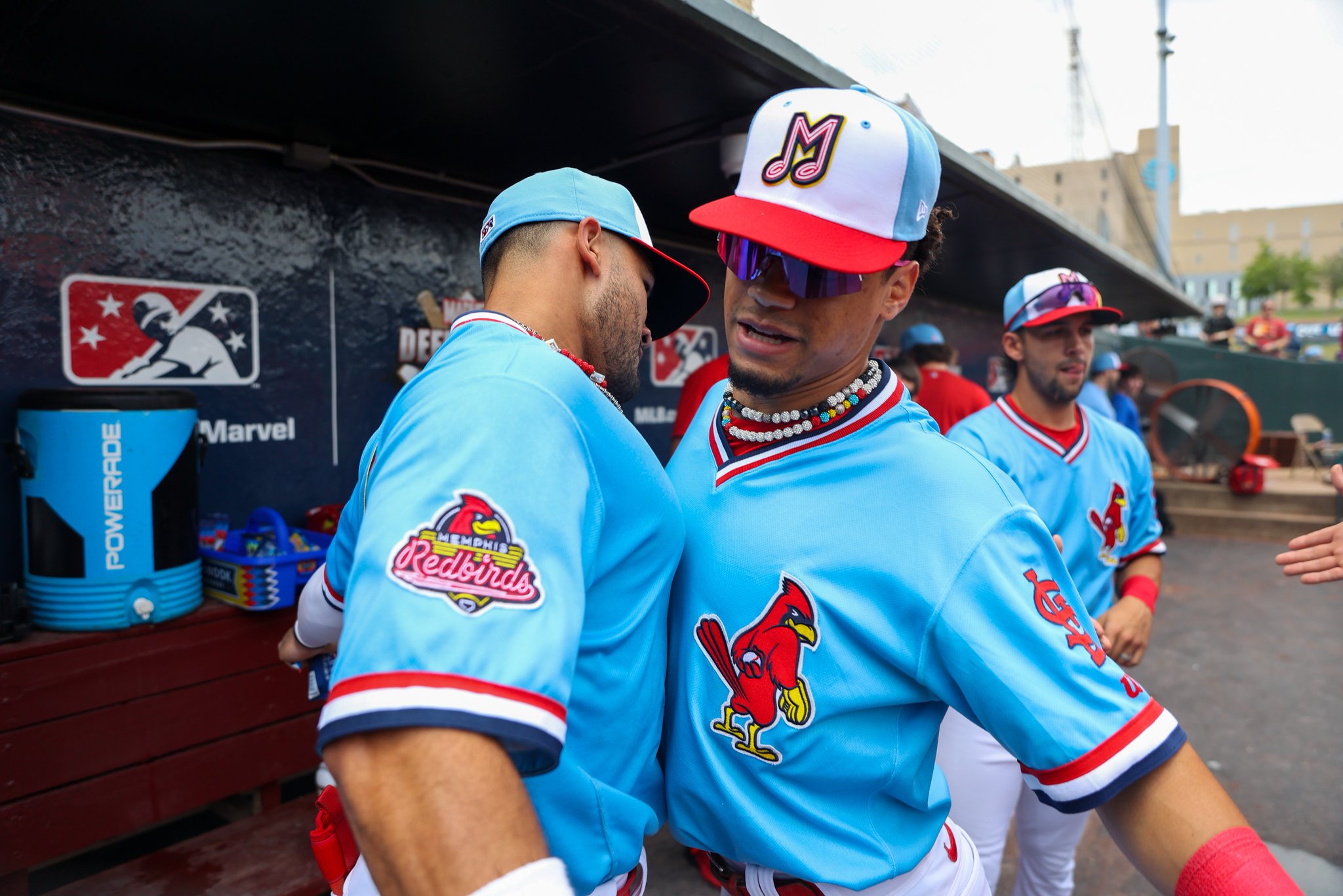 Memphis Redbirds on X: How fly are these jerseys? 🔥 The first 1,500 fans  will receive a FREE replica powder blue jersey on July 1! TIX:    / X