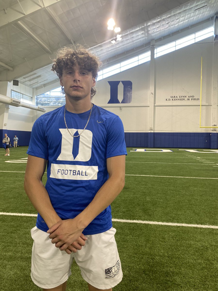 ridge_whisnant's tweet photo. Had a great time at Duke’s Specialist Camp today. Went 8/8 on field goal and hit this 51 yard punt (Field goal from 51). @CoachMikeElko @Coach_Dougherty @CoachZohn @DukeFOOTBALL @DanOrnerKicking @CoachWillert @EFHS_Football https://t.co/oqrai1llYu