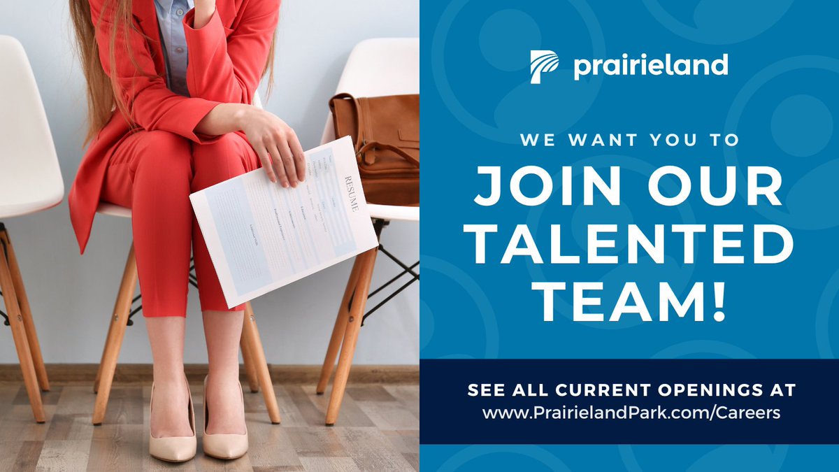 June 14, 2023 – Prairieland is currently hiring for the following positions. For more information and to apply: prairielandpark.com/careers/

• Chef de Partie
• Mechanic
• Banquets: Server, Dishwasher, Cook
• Groundskeeper
• Sports On Tap: Cook, Supervisor, Bartender, Server