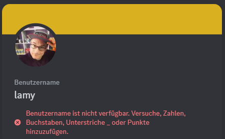 Der_Lamy's tweet photo. Tja, war mir schon klar das ich kein Glück habe... #discordusername https://t.co/uaPaxCeMEz