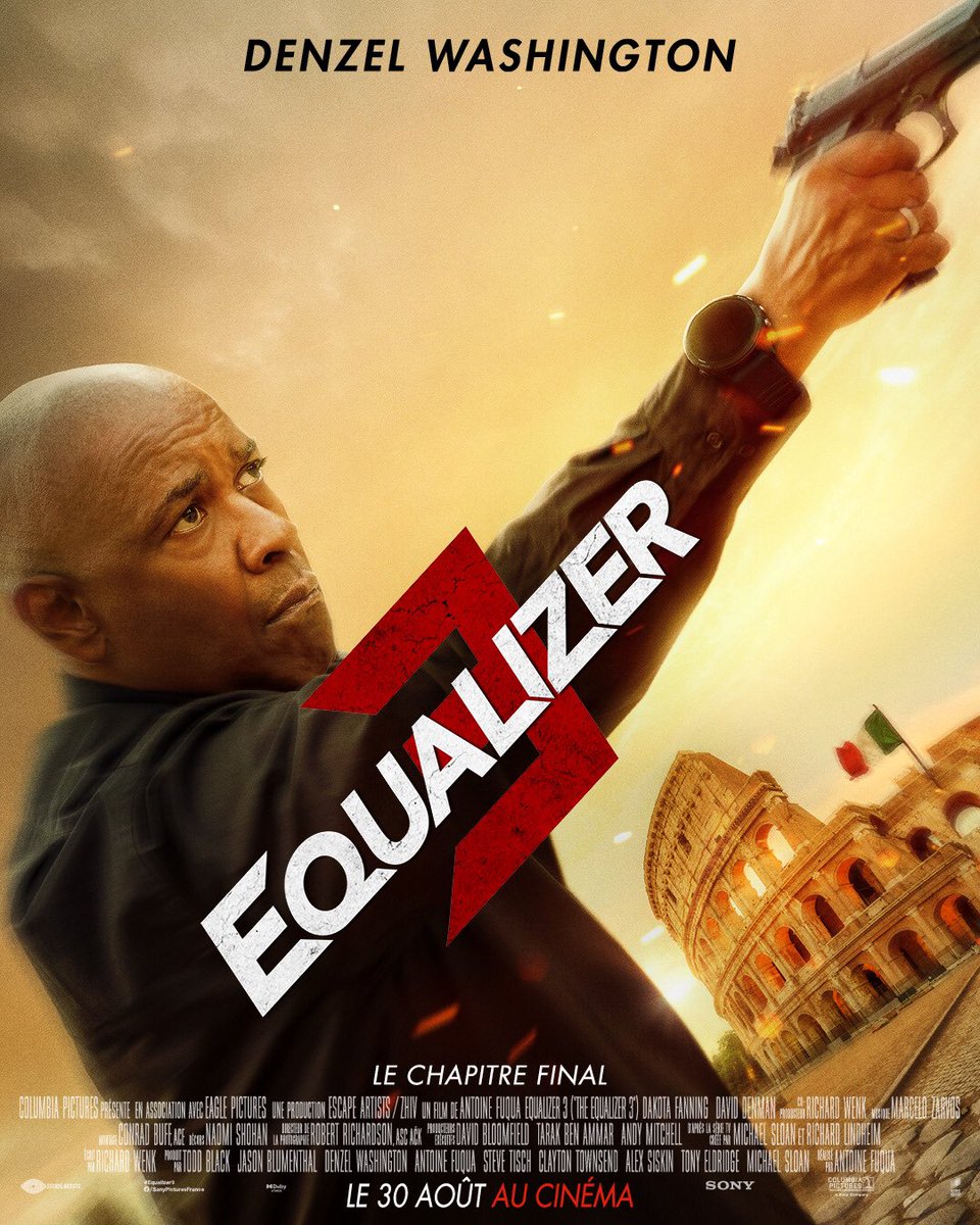The Equalizer 3 international poster. #TheActionReturns #TheHorrorReturns #THRPodcastNetwork #Action #ActionMovies #ActionFilms #ActionTelevision #ActionSeries #ActionMoviePodcast #TheEqualizer3 #DenzelWashington #AntoineFuqua #ColumbiaPictures #SonyPictures