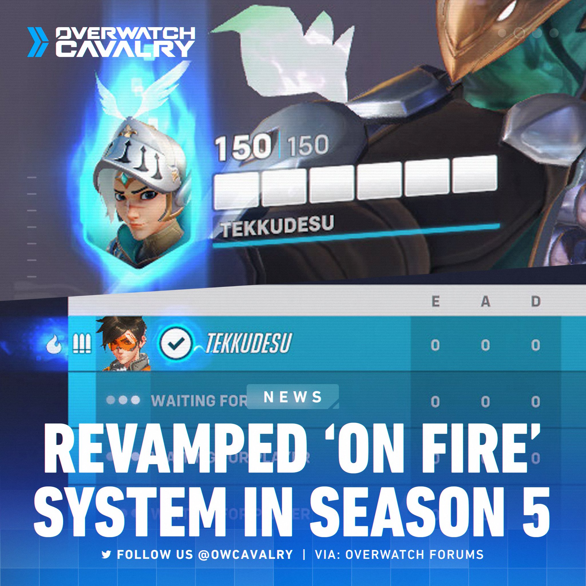 Overwatch Cavalry on Twitter "The 'On Fire' system is returning in 
