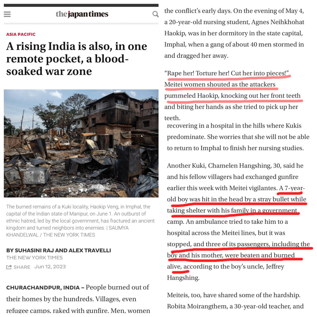 Zoukim27's tweet photo. Innocent people suffer in silence because those who can speak for them choose silence. 
PM Modi Ji your silence is too loud. Have you not toured enough?? 
India is your country incase you need a reminder. 

The Japan Times: https://t.co/lSFhuhncBN

@thewire_in @EastMojo @Outlookindia @TheCitizen_News @DailyhuntApp @scroll_in @newslaundry @TheQuint @firstpost @indiatimes @AIIndia @amnestysasia @UNHumanRights @UNOCHA @UN @antonioguterres @democracynow @HuffPost @HuffPostIndia @theintercept @NDTV @ANI @CNN