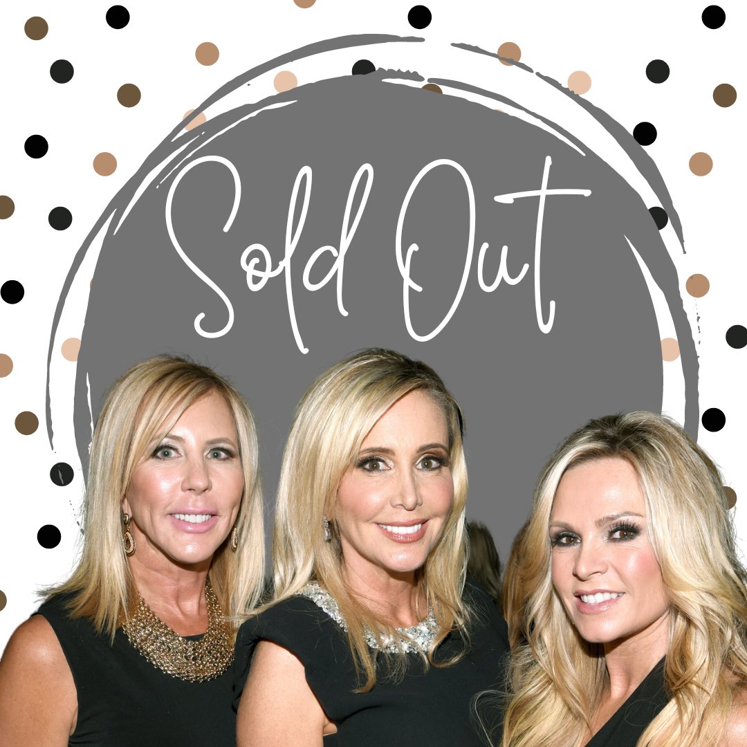 We are officially SOLD OUT for our first-ever live show! 🥳 Let’s WHOOP IT UP on June 27th! 💃🏼💃🏼💃🏼
•
•
#tresamigas #vickigunvalson #tamrajudge #shannonbeador #rhoc