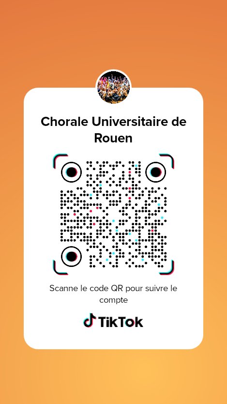 CHORALEUROUEN's tweet photo. Hey, on est sur TikTok maintenant ! :D
Viens t'abonner ! https://t.co/p0CHjIvTt6