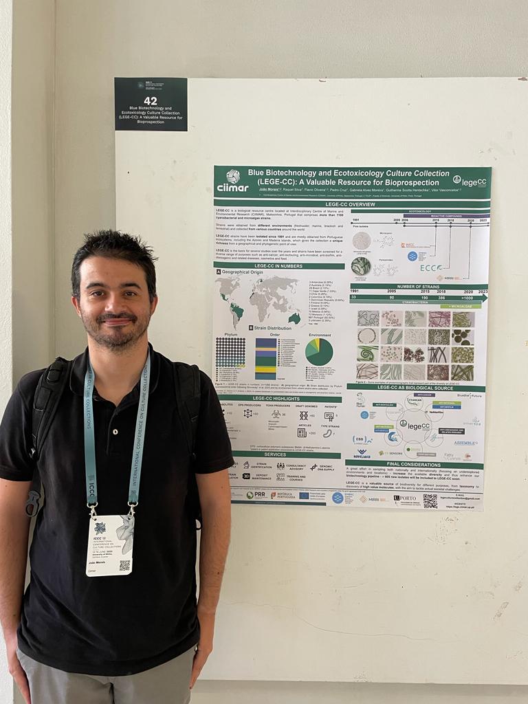<a href="/LEGECC/">LEGE-CC</a> from <a href="/CiimarUp/">CIIMAR-UP</a> is participating in the ICCC15 - International Conference on Culture Collections in Braga, Portugal, with one oral presentation by <a href="/VasconcelosVMO/">Vitor Vasconcelos</a>  and two posters (by @joaocpmorais and Raquel Silva).

#CIIMARresearch