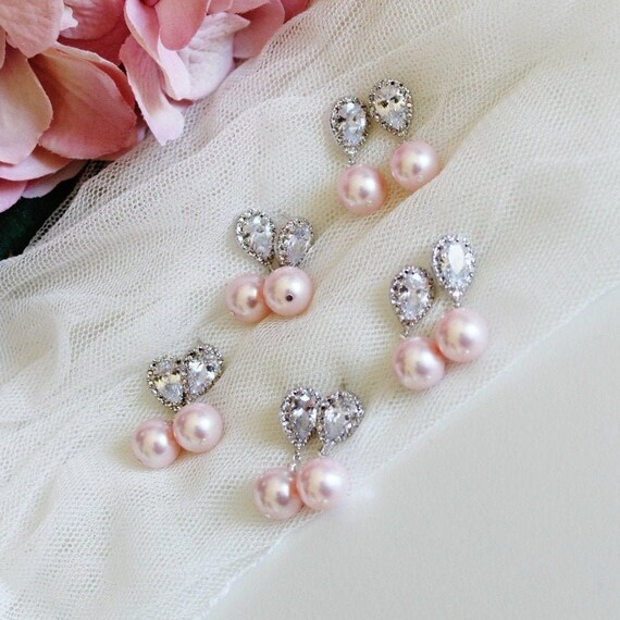 sherrydow427's tweet image. Blush Pink Wedding Earrings, Bridesmaid Earrings etsy.me/31A0VOL #weddinggift #weddingearrings #pinkweddingjewelry @etsymktgtool