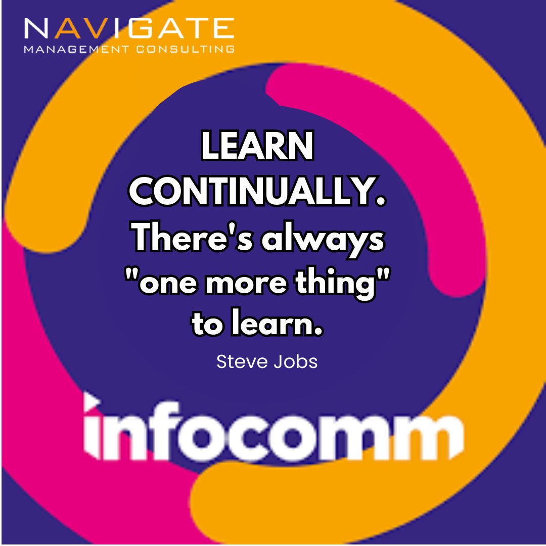 #InfoComm23 is finally here and we couldn't be more excited!

What are you going to learn this week?

#Keeponlearning after InfoComm and register for the next Navigate Academy webinar ➡️navigateacademy.net

#avtweeps @WomeninAV @AVIXAWomen @NSCA_systems @EdgeProAV