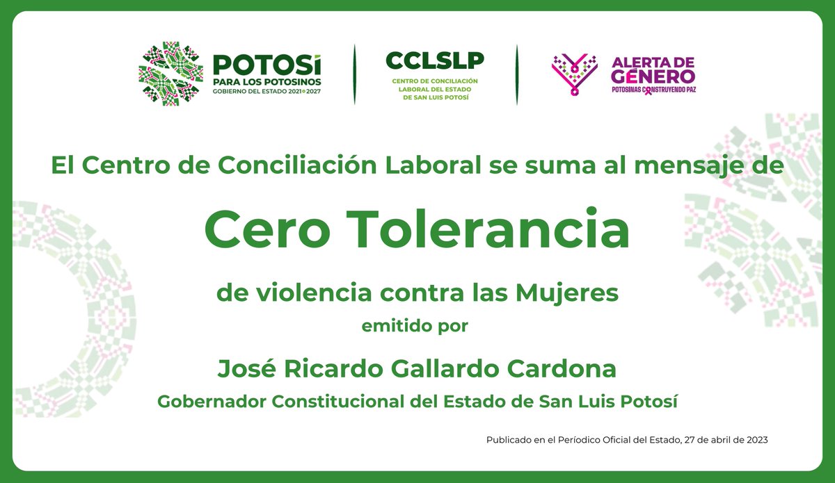 Centro de Conciliación Laboral de San Luis Potosí (@cclslp) on Twitter photo 
