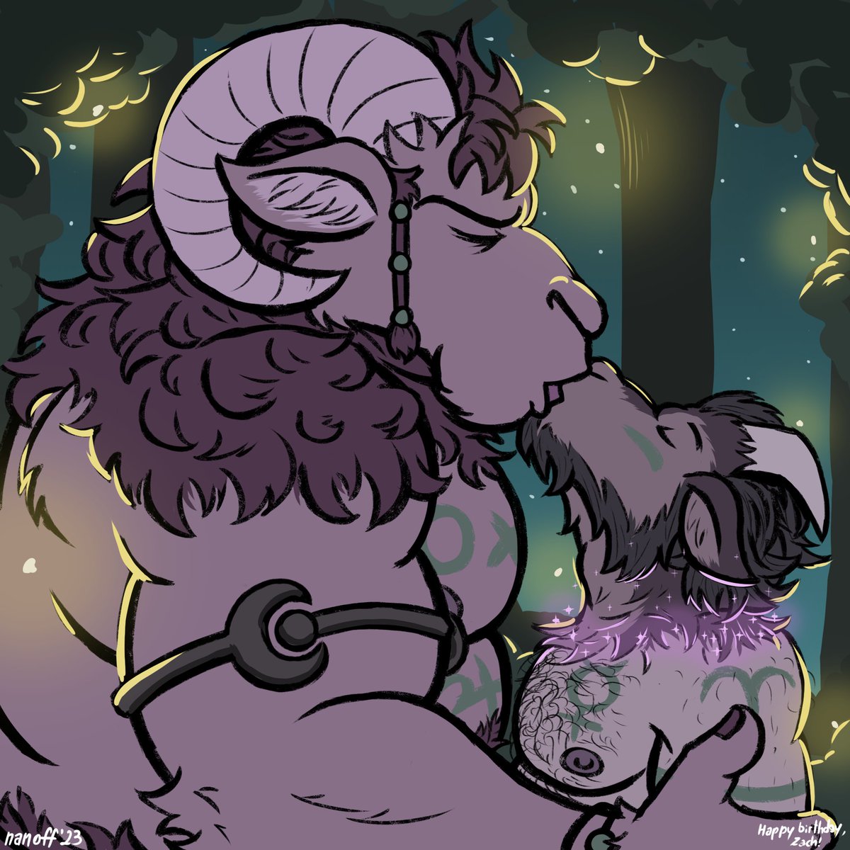 nanoff94's tweet photo. Silenus (2/3)
Looks like the God of the forest is pleased with the offer! A few adjustments need to be made before the newest member can join the herd though... https://t.co/4OFrzT0k2u