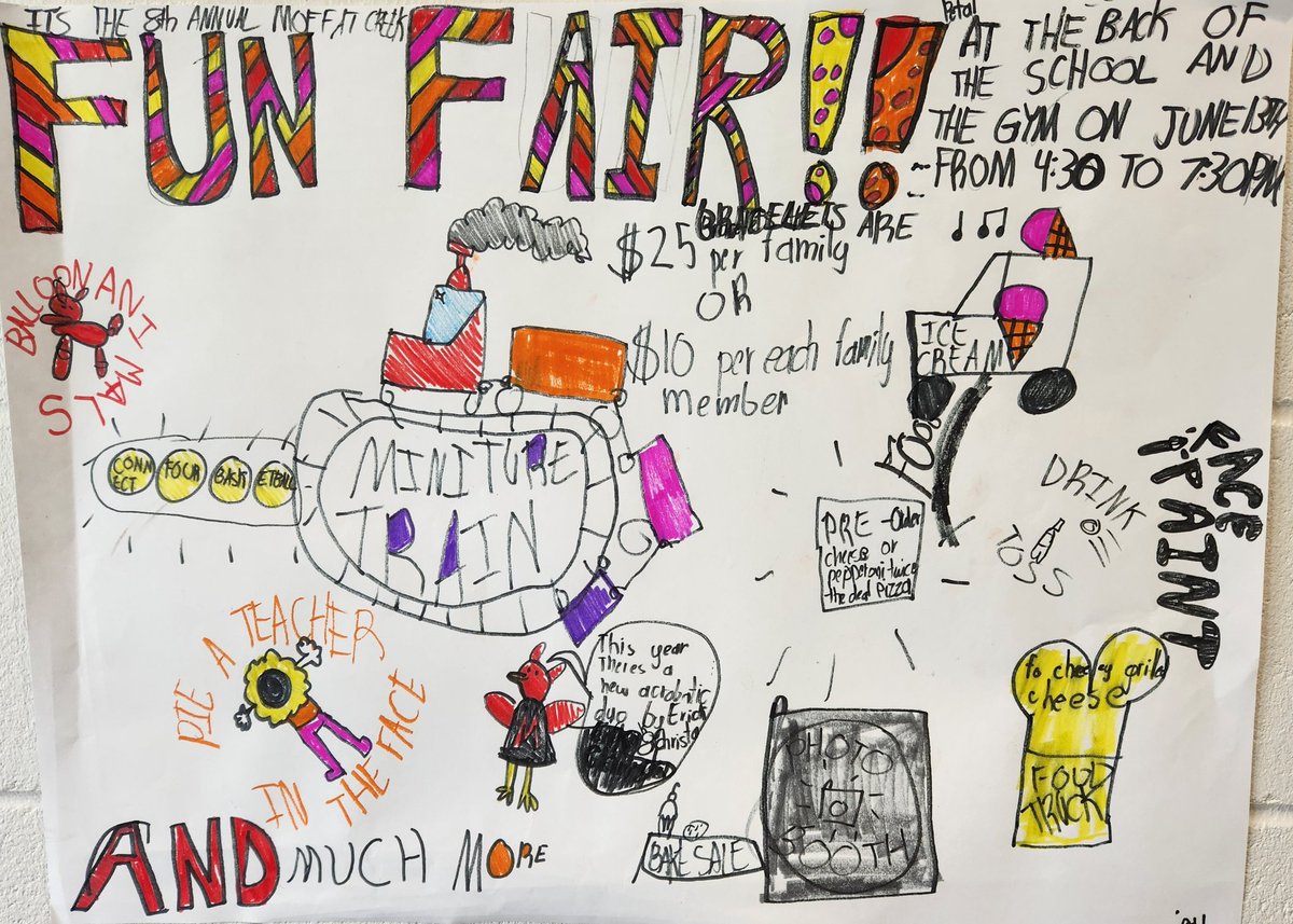 Tomorrow is the Fun Fair, from 4:30-7:30pm! Thanks again to Room 6 for the lovely school posters! Didn't pre-order wristbands? No problem! Wristbands can be purchased at the Fair tomorrow. See you there!