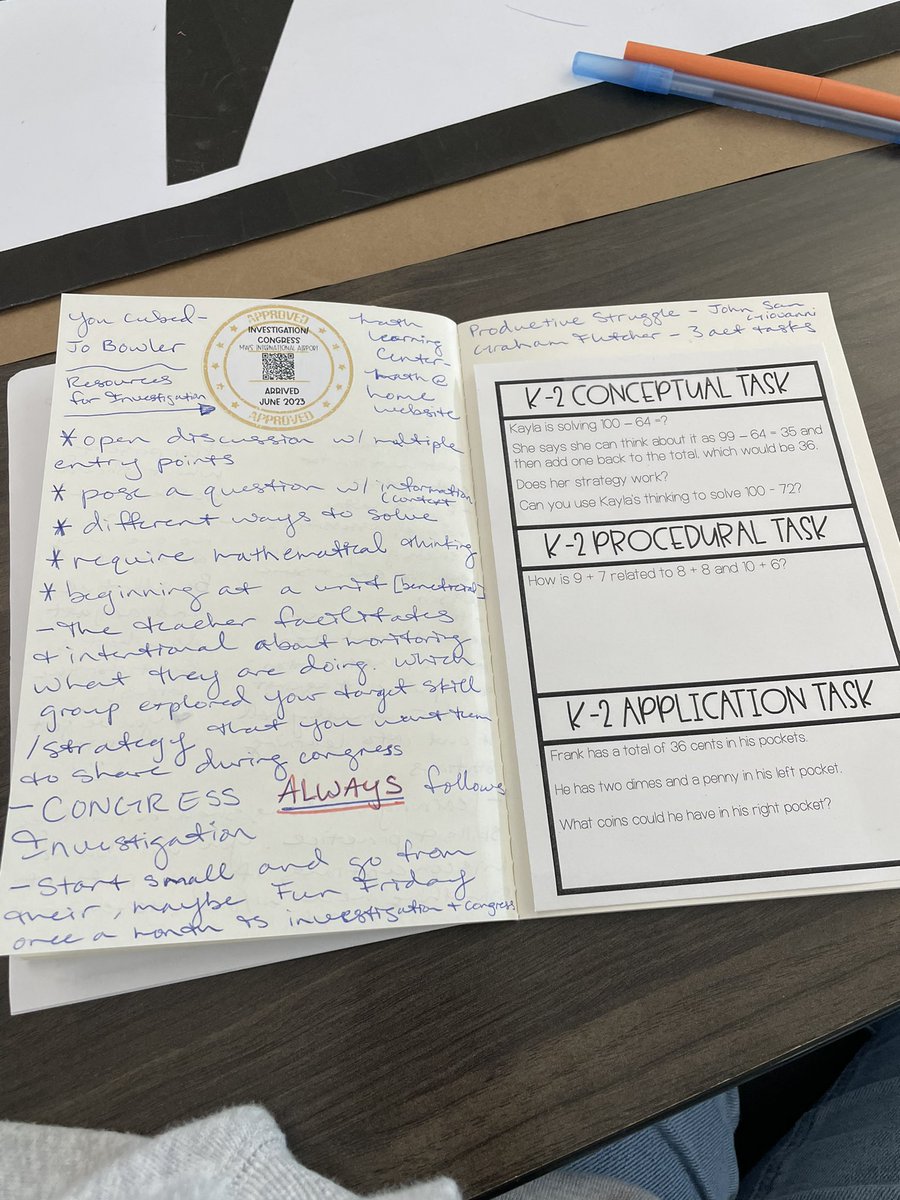 Passport to Exploring Math Workshop was so informative and fun. I’m excited to implement investigations & congress into my math block this school year! 💛@HumbleElemMath #MyMathJourney
