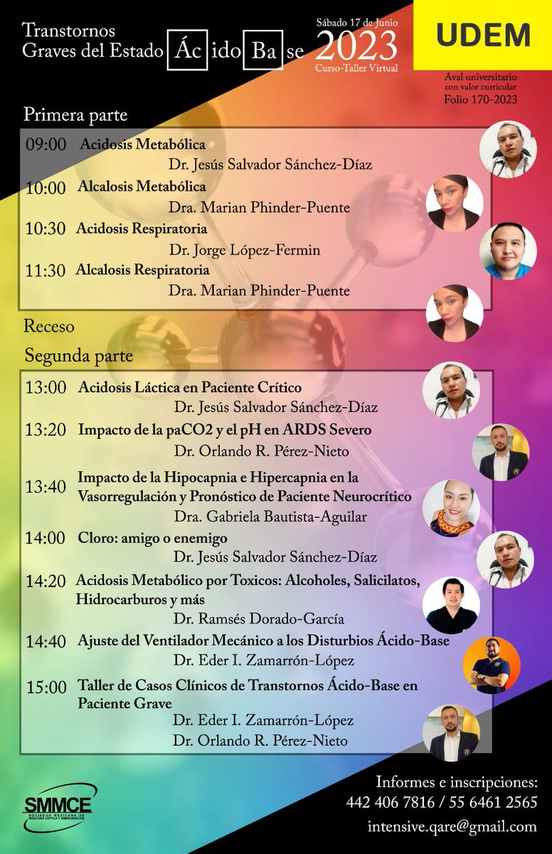 Trastornos Graves del Estado Ácido-Base

Curso Online - próximo Sábado 📆 Jun

#SMMCE #AVENTHO

Junto con el Maestro Chava Sánchez-Díaz de Ácido-Base Veracruz