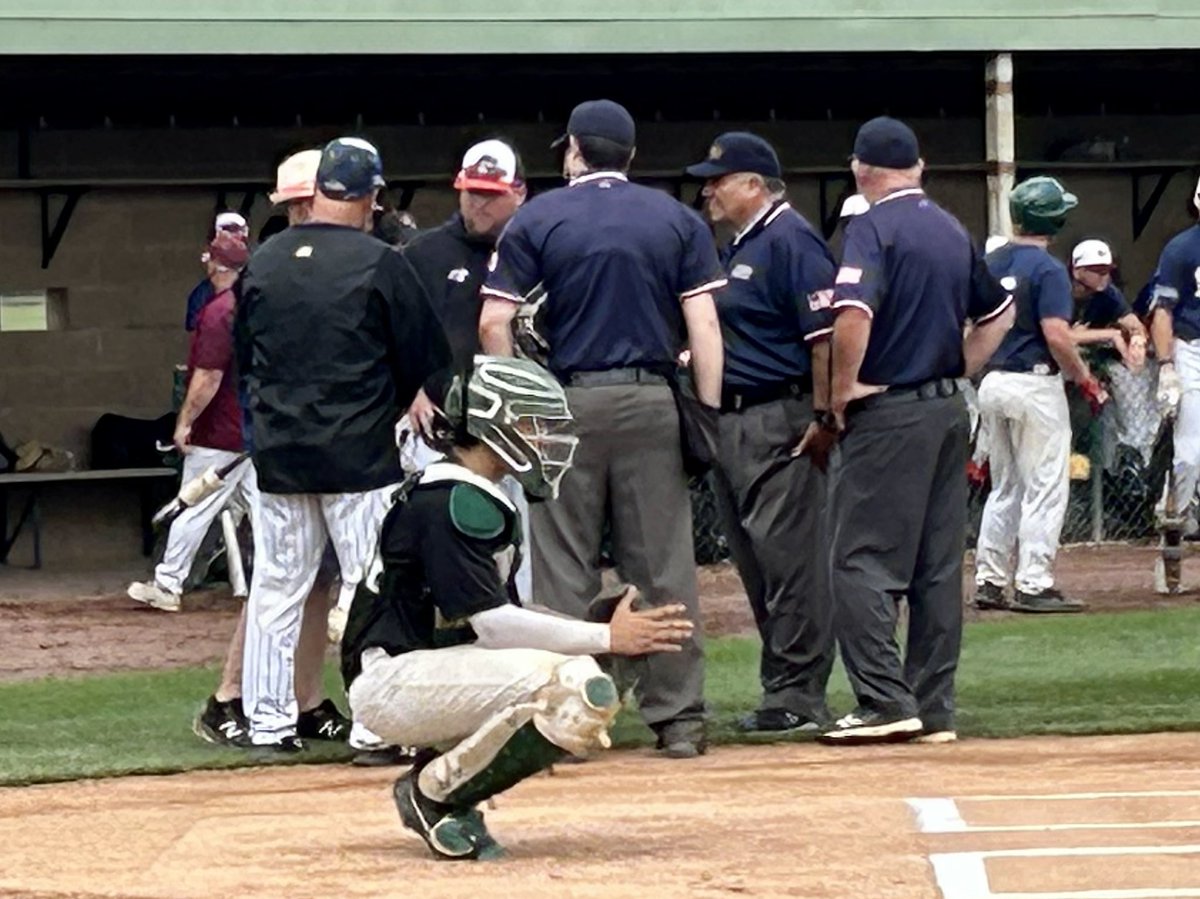 PembBaseball's tweet image. The Hornets were well represented in today’s ⁦@CarpenterCupBB⁩ opener versus the Shore Conference squad. A hard-fought 10-7 loss isn’t the results we were looking for but we are super proud of Antonio Bruno and Kai Hutchins for completing outstanding high school careers!