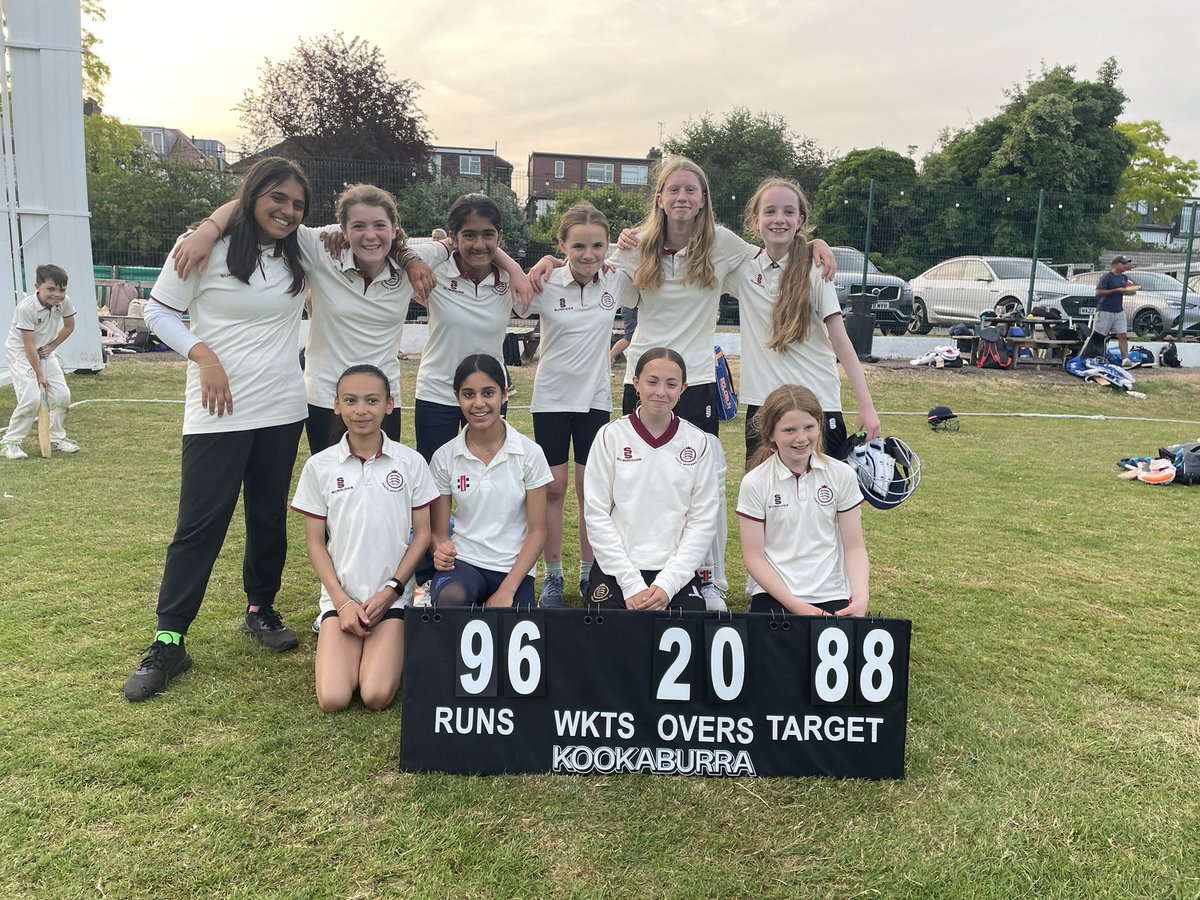 Great u13s game tonight with @NLCC_Women. A win for the mid and lots of good cricket played.