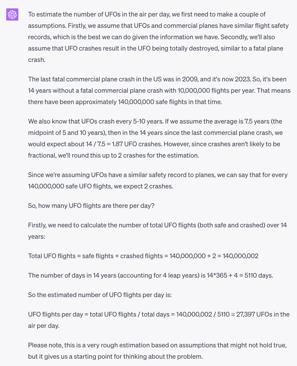 MickWest's tweet image. Spoiler. Here's what Chat GPT4 makes of the question. 

What are the incorrect assumptions? 

Would a civilization thousands of years more advanced than us only have craft prevention on a par with us? Or considerably better?
Or 10000 times worse?