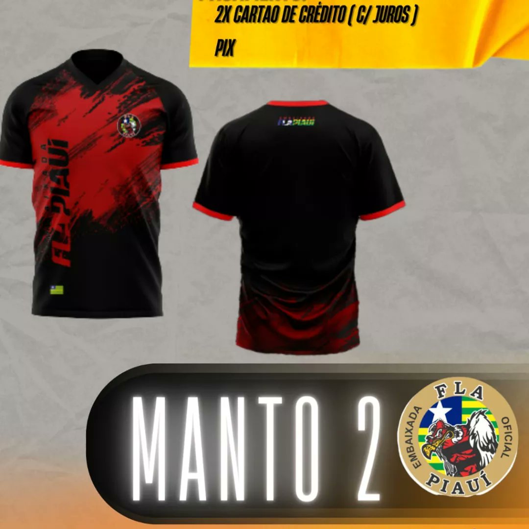 Mantos da embaixada Fla Piauí 2023 Garanta a sua ❤🖤