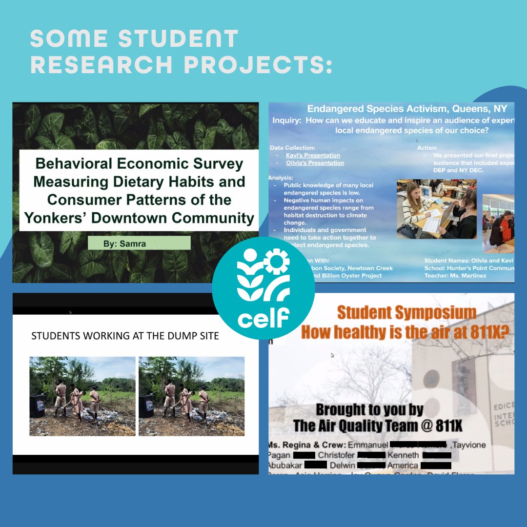 CELFeducation's tweet image. At CELF&apos;s 2023 Virtual Student Symposium, students from NY, TX and Ghana presented projects alongside peers. The students inspired each other, and us, with action plans to help make their local communities healthier and more sustainable #celftaught #sustainability #civicscience