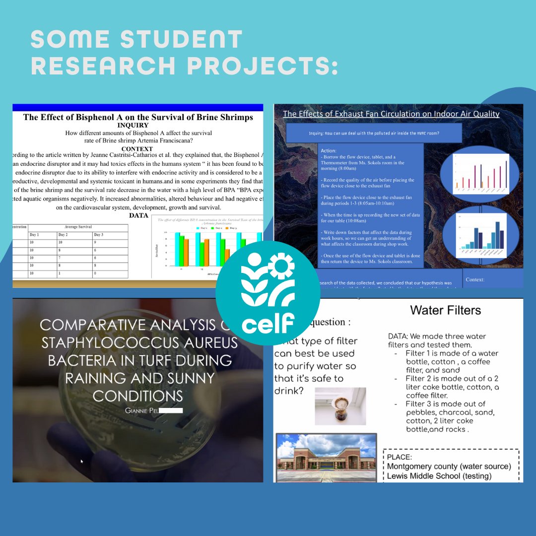 CELFeducation's tweet image. At CELF&apos;s 2023 Virtual Student Symposium, students from NY, TX and Ghana presented projects alongside peers. The students inspired each other, and us, with action plans to help make their local communities healthier and more sustainable #celftaught #sustainability #civicscience
