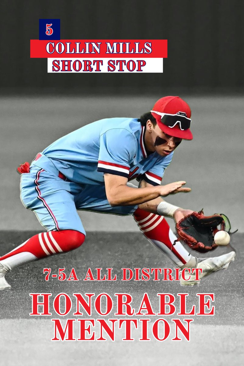 Congratulations to our Honorable Mention All District Short Stop <a href="/CollinMills23/">Collin Mills</a>