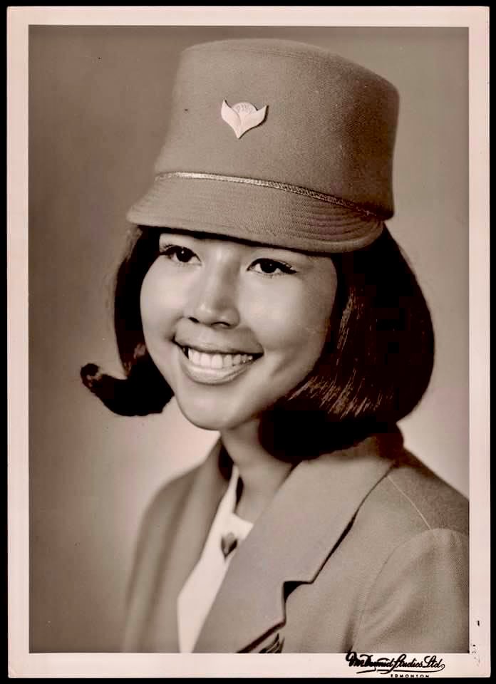 Alice Cardinal (Cree), age 23, from Saddle Lake First Nation, Alberta. First Indigenous flight attendant with Pacific Western Airlines in 1970.
#IndigenousHistoryMonth

Photo: © The Indian News | Library and Archives Canada