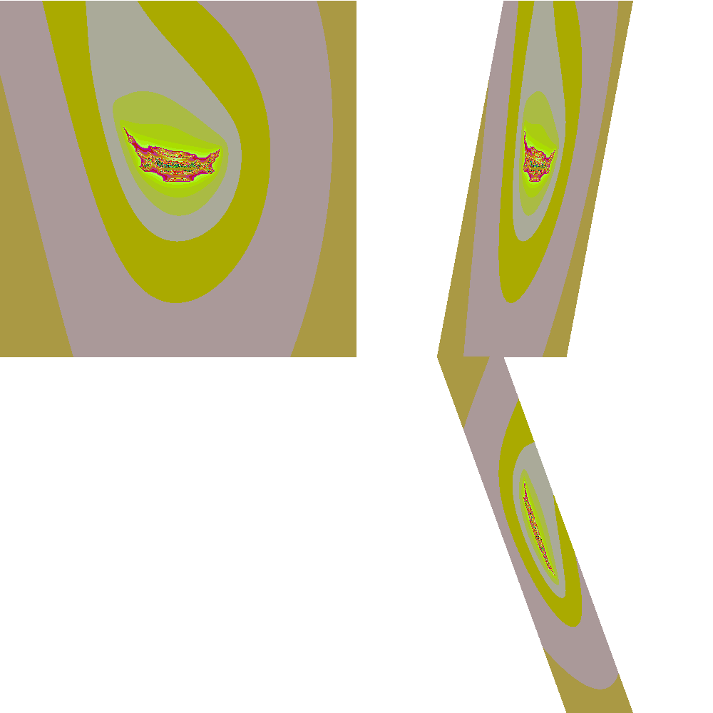 dieg0x17's tweet image. #CannandelbrotSet, My = 0.842 cut: 0.337 X1 + -0.926 X2 + -0.173 X3 = 0.000 #dailyfractals