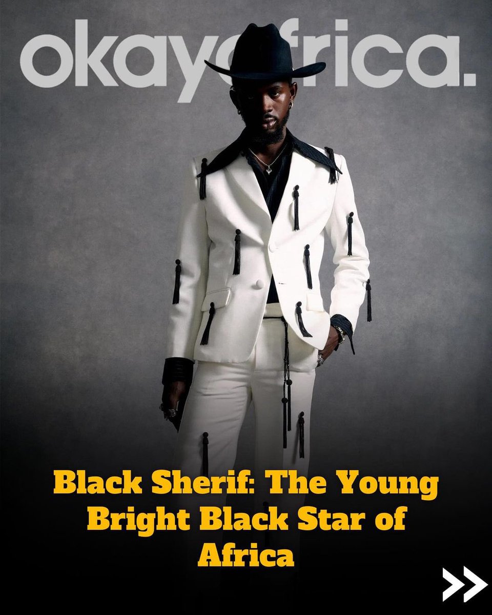 EMPIRE's tweet photo. BLACKO WORLDWIDE 🇬🇭🌍

Big ups to @OkayAfrica for this amazing write up of Ghana’s most brightest young star @blacksherif_ 🔥🚀

Hit the thread to peep the full get down below👇 https://t.co/zeczIIwzWe