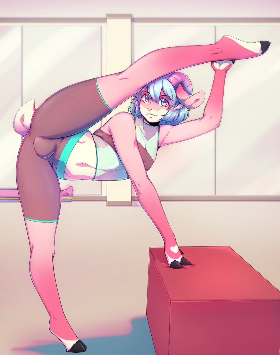 As you know, Mags is a gymnast, winning the bronze in the 2020 Summer Olympics in floor exercises. 

While I'm not competing anymore, I still think I have the flexibility to win the gold in the bedroom ;)

Art by <a href="/suelixer/">⭐️ Alice Bear 🔞COMMSSIONS OPEN ⭐️</a>

#Furry #flexible #furryart #SFW #Femboy #flirty #gymnast