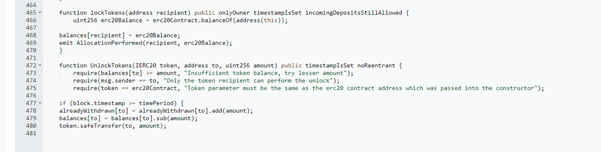 $SPY holders can note that the Lock Tokens function allows for locking the LP Tokens for the Initialized Timestamp here - set to 6 months:

etherscan.io/tx/0x8913f77fe…

The Unlock function allows for easy removal at the end of the Tenure.