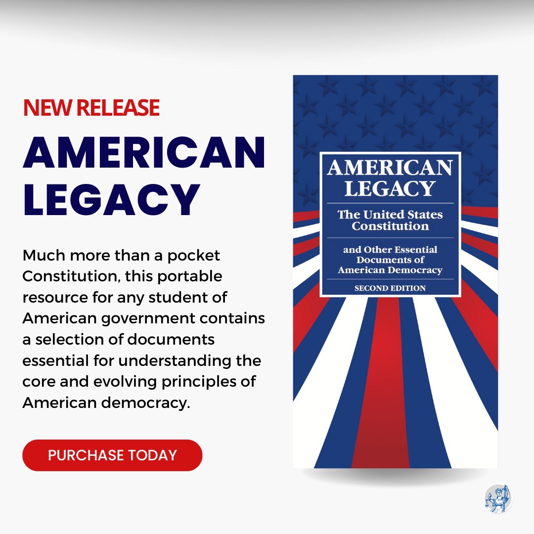 📢The 2nd edition of our #PocketConstitution is on sale! It contains a selection of documents essential for understanding the principles of American #democracy and illuminating who we are, what we believe, what rights we have, and how we govern ourselves.

store.civiced.org/americanlegacy…