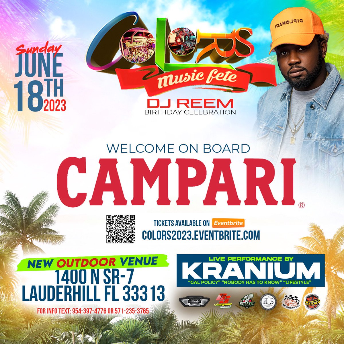 ExtaticSound's tweet photo. Colors music fete this sunday with live performance by dancehall superstar @therealkranium https://t.co/gxtLbwMP3b