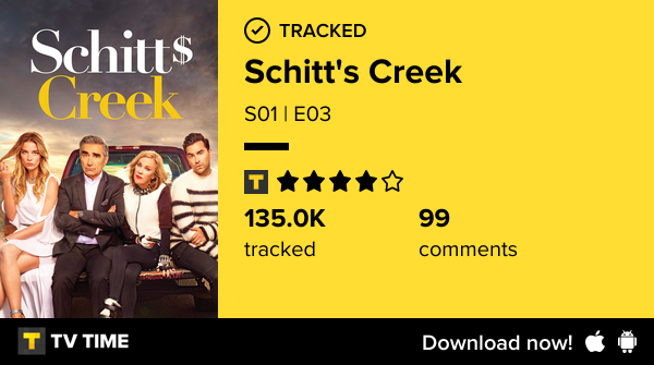 I've just watched episode S01 | E03 of Schitt's Creek! https://t.co/Z4lftIApXo #tvtime https://t.co/OqOaNGgrHa