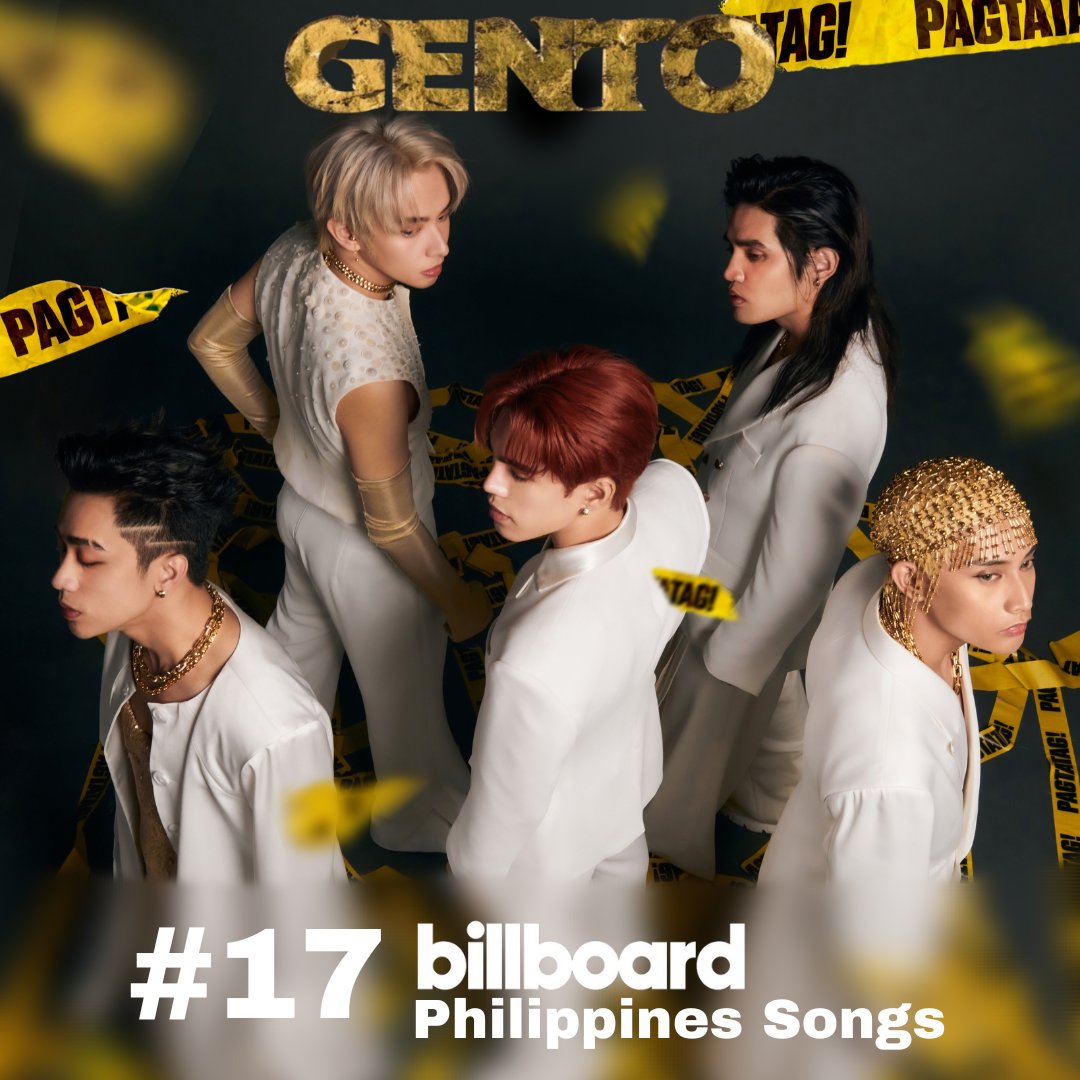 May kapalit talagang blessings ang lahat. Thank you, Lord 🙏 Another achievement for the boys!! Gento has debuted on Billboard Philippines Songs Chart at #17 💛

Congratulations SB19 🥳🥳

GLITT3RING STELL
<a href="/SB19Official/">SB19 Official</a> #SB19 
#GENTOonBillboardPHSongs