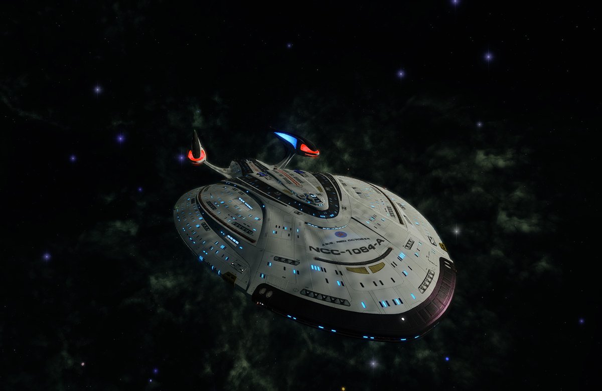 NausicaanPirate's tweet image. Another beauty shot of the new USS Red October.
#StarTrekOnline
#OdysseyClass
#USSRedOctober